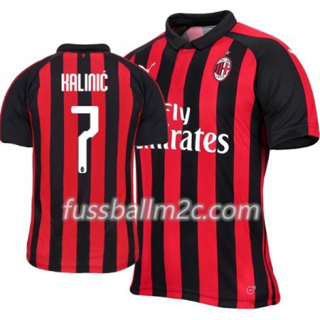 Fußballtrikots AC Mailand Nikola Kalinic 7 Heim Trikotsatz 2018-2019 Fußballtrikots AC Mailand Nikola Kalinic 7 Heim Trikotsatz 2018-2019